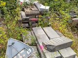 a lot of trash that is sitting in the yard