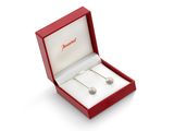 une image représentant une paire de cuillères en argent dans un coffret rouge