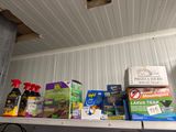 a shelf that has many different items on it