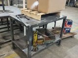 a picture of a workbench with a box on top of it