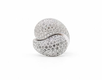an image of a white gold and diamond ring on a white background