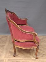 Mobilier de salon en noyer mouluré et sculpté de coquilles e… (photo 4)