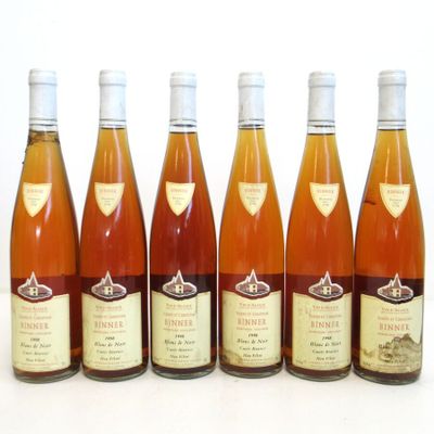 6 Blles BLANC DE NOIR mise J. et Ch. Binner Prop. 1998 - Photo 1