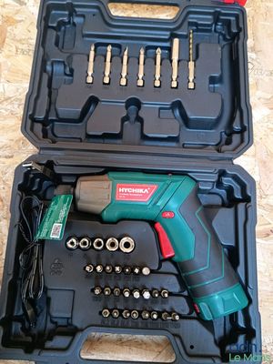 a close up of a tool kit in a case on a table