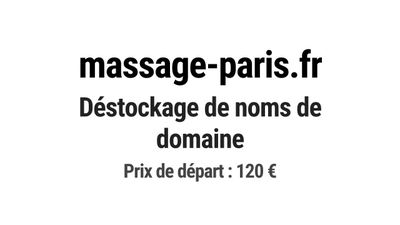 Nom de domaine massage-paris.fr.
