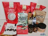 many different types of food that are on the counter