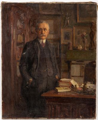 Charles DENET (1853-1939). Portrait d'homme de la famille Ta…