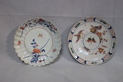 DELFT : assiette en faïence à décor de volatiles - diam : 22…