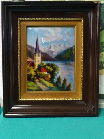 Email Limousin signé Restoueix « l’église » 23x17