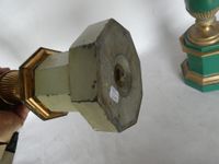 Deux lampes à huile (ou pétrole) à système Astral, métal pei… (photo 6)