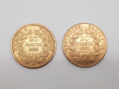 deux souverains en or, dont l'un est un souverain et l'autre un souverain