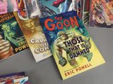 many books that are on the table together