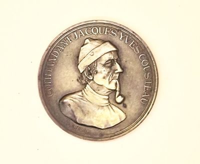 MEDAILLE – Commandant Jacques Yves COUSTEAU, par Duboc, Robe…
