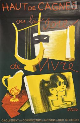 Paul COLIN (1892-1985) Haut de Cagnes ou la joie de vivre.