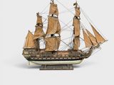 une image représentant la maquette d'un voilier sur un fond blanc