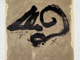 une image représentant une peinture du chiffre 40 sur une feuille de papier