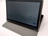 a tablet that is sitting on top of a table