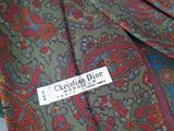 a close up of a tie with a label on it