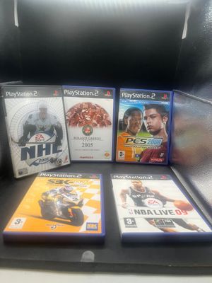 Lot de jeux de PS2 NHL 2001/Rollang garros/Pes 2008/SBK 07 s…