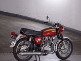 a motorcycle that is parked in a parking garage