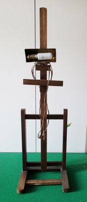 CHEVALET de table avec lumière, H : 105 cm. - Photo 1