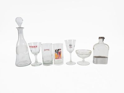 BYRRH Lot composé de: Ensembles de verres publicitaires Byrr…