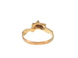 an image of a gold ring with a horse head on it