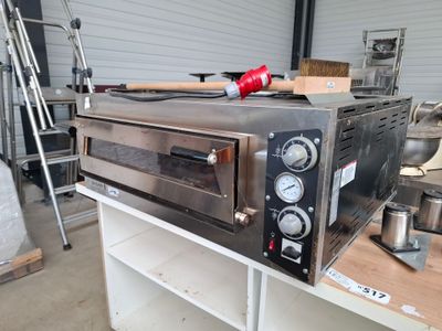 Four à pizza électrique une bouche GGM GASTRO 380 V, avec ba…