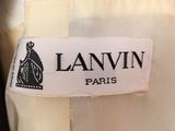 lanvin paris label on the back of a dress