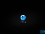 un diamant bleu sur fond noir