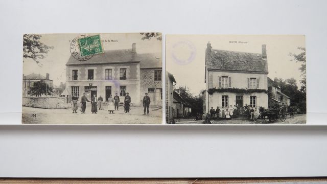 Noth : Lot de 2cpa : Quartier de la Mairie + Attelage (les 2 cart...