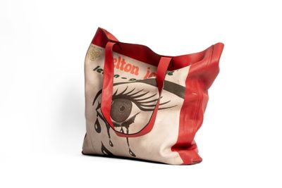 GUCCI - ELTON JOHN Tote bag "Levon Goodbye" en cuir grainé r…