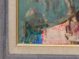 a picture of a painting of a woman holding a child