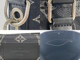 louis vuitton black monograme leather shoulder bag with silver hardware