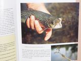 a book with a picture of a fish and a person holding it