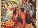 une affiche de film mettant en scène une femme et un homme sur la plage