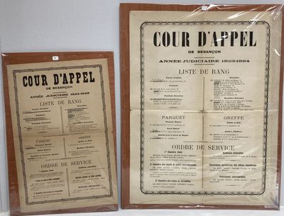deux affiches sur un mur blanc, avec un cadre marron et une photo en noir et blanc