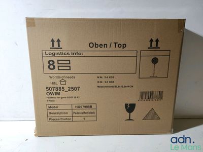 a cardboard box with a label on it that says open top