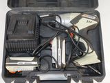 a tool kit in a plastic case on a table
