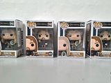 five pop vinyl figures of the lord of the rings are lined up in a row