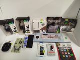 a lot of electronic items on the table together