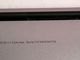 a close up of the back of a laptop computer