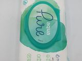 a close up of a packet of wipes on a white surface