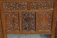 Magnifique paravent asiatique en bois tropical - richement s… (photo 4)