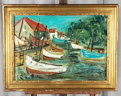 Roland DUBUC (1924-1998). Huile sur toile.