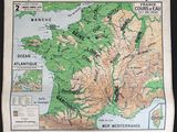 a map of france with major cities and major rivers
