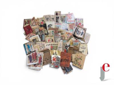 a pile of old books on a white surface