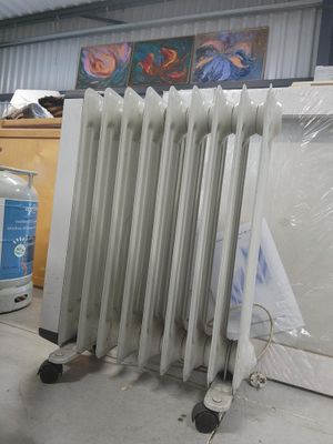 a radiator that is sitting in the middle of a room