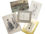 beaucoup de vieilles cartes postales sur lesquelles figurent des personnes