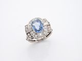 bague art déco en saphir et diamant